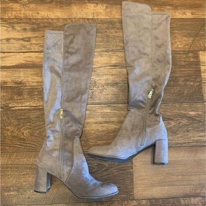 Over-The-Knee heeled boots size 9